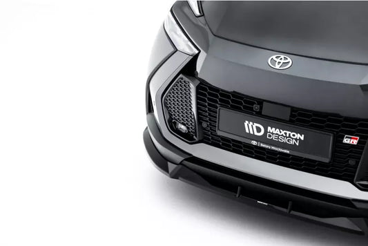 Maxton Design Frontlippe V.1 für Toyota C-HR Mk2 Hochglanz schwarz – Ansicht 1