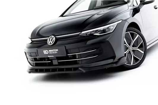 Maxton Design Frontlippe V.1 für VW Golf 8 Facelift Hochglanz schwarz – Ansicht 1