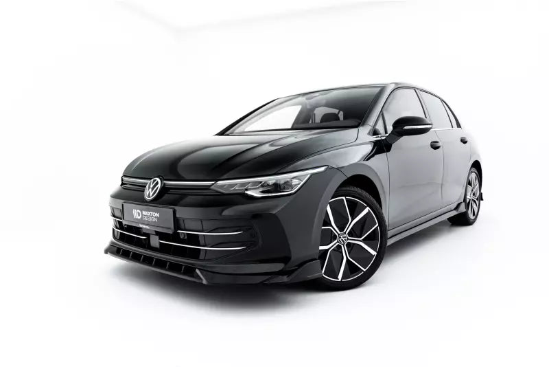 Maxton Design Frontlippe V.1 für VW Golf 8 Facelift Hochglanz schwarz – Ansicht 2