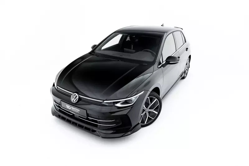 Maxton Design Frontlippe V.1 für VW Golf 8 Facelift Hochglanz schwarz – Ansicht 3