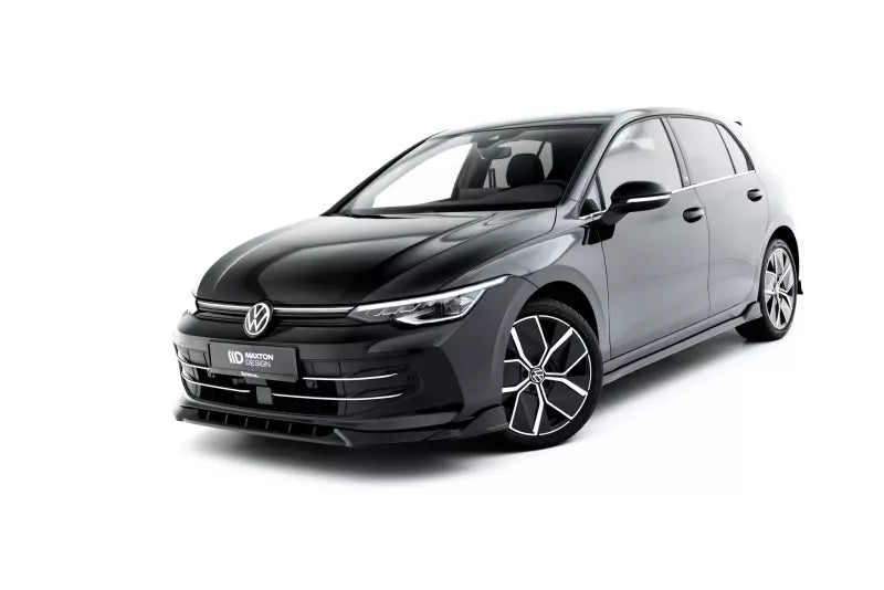 Maxton Design Frontlippe V.1 für VW Golf 8 Facelift Hochglanz schwarz – Ansicht 4