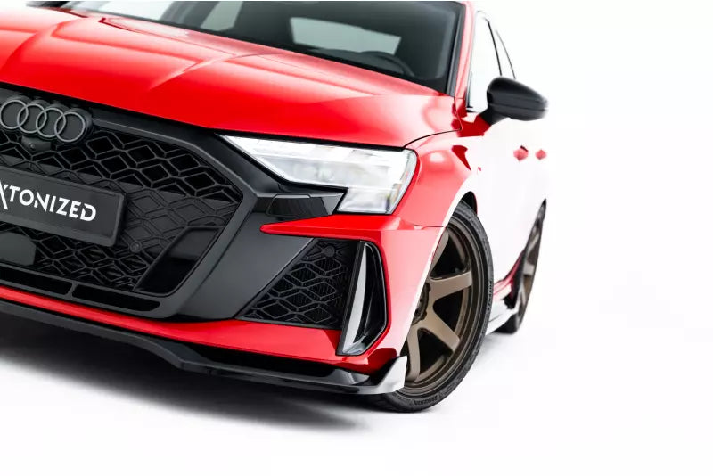 Maxton Design Frontlippe V.2 für Audi RS3 Limousine 8Y Facelift Hochglanz schwarz – Ansicht 3
