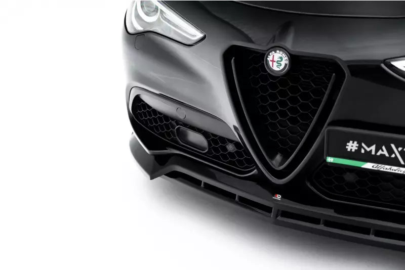 Maxton Design Frontlippe V.3 für Alfa Romeo Stelvio Mk1 Hochglanz schwarz – Ansicht 3