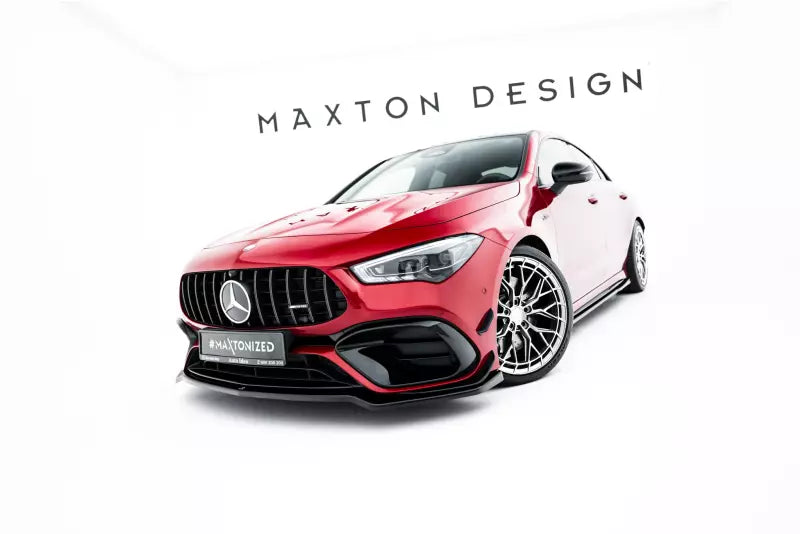 Maxton Design Frontlippe V.4 für Mercedes-AMG CLA 45 Aero C118 Hochglanz schwarz – Ansicht 2