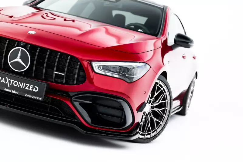 Maxton Design Frontlippe V.4 für Mercedes-AMG CLA 45 Aero C118 Hochglanz schwarz – Ansicht 4