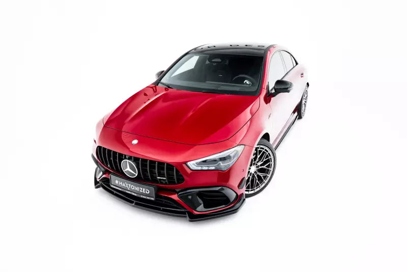 Maxton Design Frontlippe V.5 für Mercedes-AMG CLA 45 Aero C118 Hochglanz schwarz – Ansicht 1