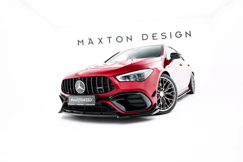 Maxton Design Frontlippe V.5 für Mercedes-AMG CLA 45 Aero C118 Hochglanz schwarz – Ansicht 2