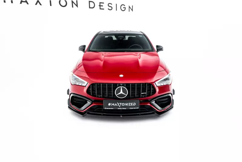 Maxton Design Frontlippe V.5 für Mercedes-AMG CLA 45 Aero C118 Hochglanz schwarz – Ansicht 3