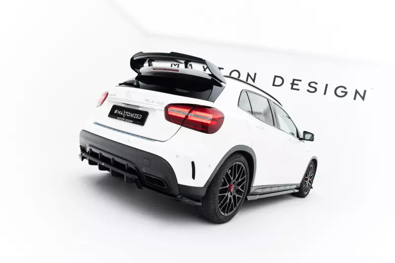 Maxton Design Heckdiffusor für Mercedes GLA 45 AMG X156 Facelift Hochglanz schwarz – Ansicht 1
