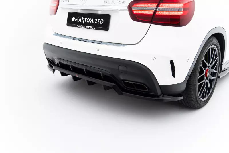 Maxton Design Heckdiffusor für Mercedes GLA 45 AMG X156 Facelift Hochglanz schwarz – Ansicht 2
