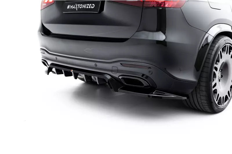Maxton Design Heckdiffusor für Mercedes GLS AMG-Line X167 Facelift Hochglanz schwarz – Ansicht 2
