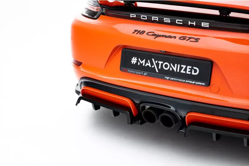 Maxton Design Heckdiffusor für Porsche 718 Cayman GTS 982c Hochglanz schwarz – Ansicht 2