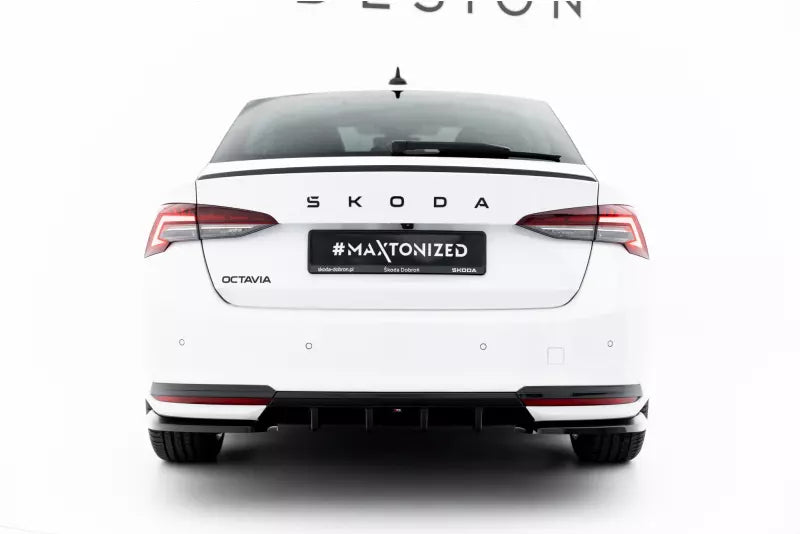 Maxton Design Heckdiffusor für Skoda Octavia SportLine Liftback / Combi Mk4 Facelift Hochglanz schwarz – Ansicht 2