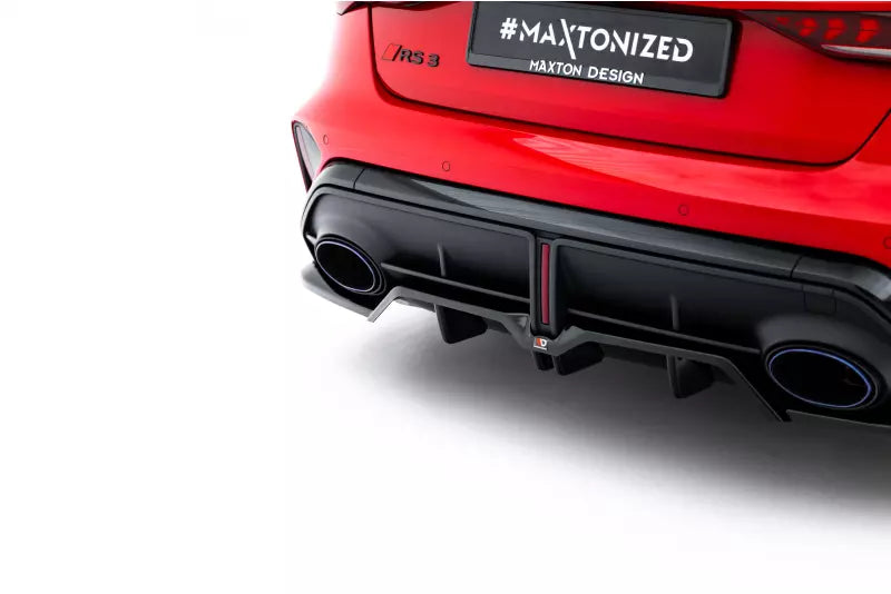 Maxton Design Heckdiffusor V.1 für Audi RS3 Limousine 8Y Facelift Hochglanz schwarz – Ansicht 1