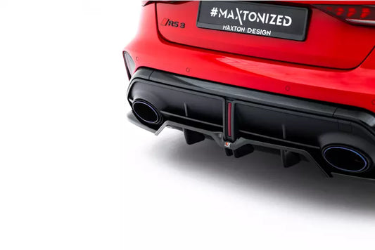 Maxton Design Heckdiffusor V.1 für Audi RS3 Limousine 8Y Facelift Hochglanz schwarz – Ansicht 1