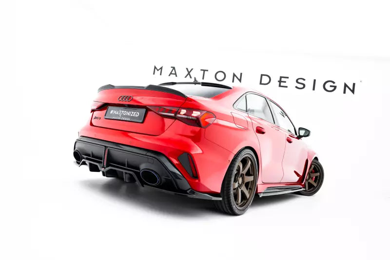 Maxton Design Heckdiffusor V.1 für Audi RS3 Limousine 8Y Facelift Hochglanz schwarz – Ansicht 3