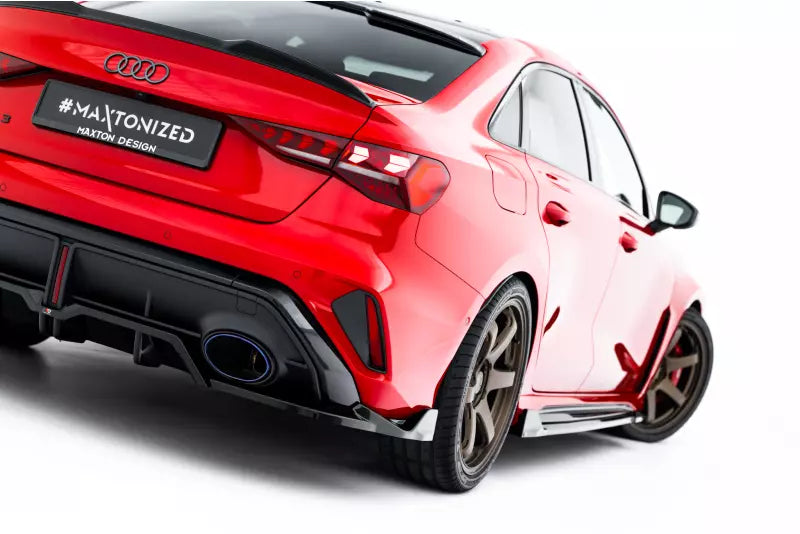 Maxton Design Heckdiffusor V.2 für Audi RS3 Limousine 8Y Facelift Hochglanz schwarz – Ansicht 3