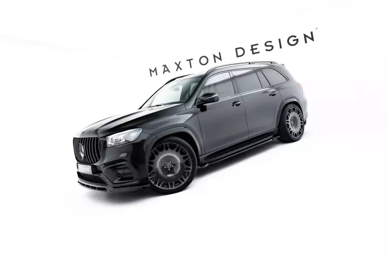 Maxton Design Seitenschweller (Paar) für Mercedes GLS AMG-Line X167 Facelift Hochglanz schwarz – Ansicht 3