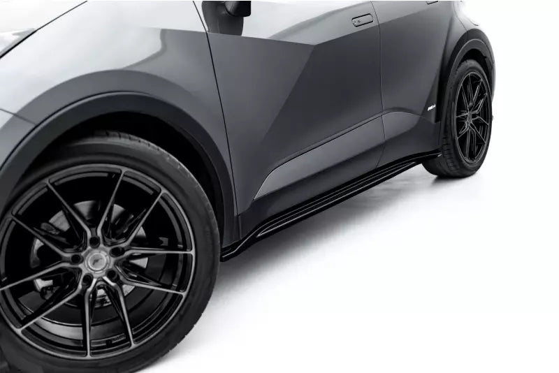 Maxton Design Seitenschweller (Paar) für Toyota C-HR Mk2 Hochglanz schwarz – Ansicht 2