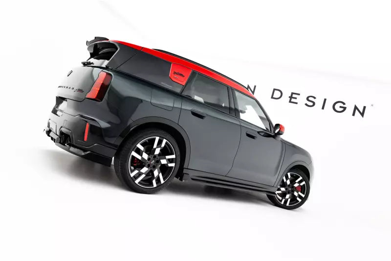 Maxton Design Seitenschweller (Paar) V.1 für Mini Countryman JCW U25 Hochglanz schwarz – Ansicht 1