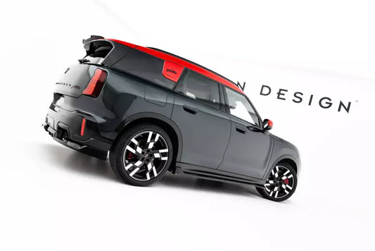 Maxton Design Seitenschweller (Paar) V.1 für Mini Countryman JCW U25 Hochglanz schwarz – Ansicht 1