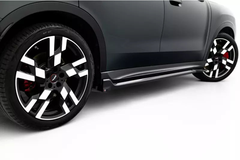 Maxton Design Seitenschweller (Paar) V.1 für Mini Countryman JCW U25 Hochglanz schwarz – Ansicht 4