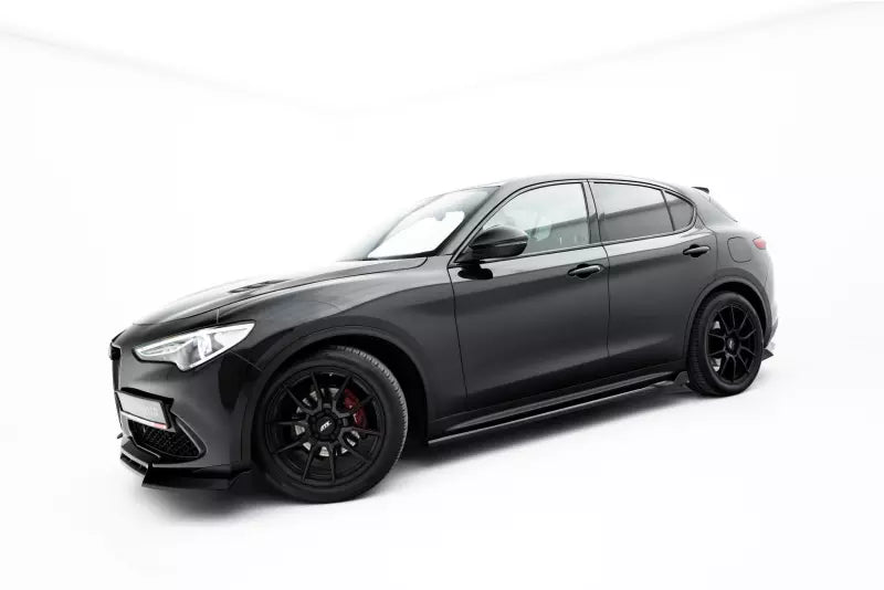 Maxton Design Seitenschweller (Paar) V.2 für Alfa Romeo Stelvio Mk1 Hochglanz schwarz – Ansicht 1