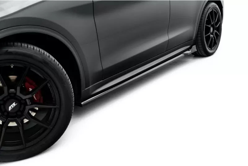 Maxton Design Seitenschweller (Paar) V.2 für Alfa Romeo Stelvio Mk1 Hochglanz schwarz – Ansicht 2