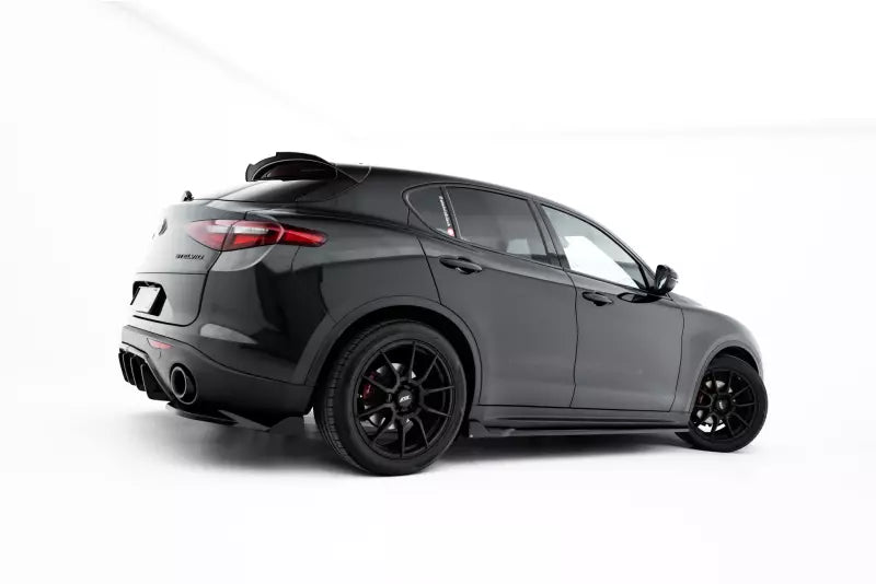 Maxton Design Seitenschweller (Paar) V.2 für Alfa Romeo Stelvio Mk1 Hochglanz schwarz – Ansicht 3