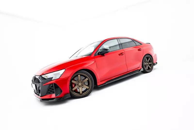 Maxton Design Seitenschweller (Paar) V.2 für Audi RS3 Limousine 8Y / 8Y Facelift Hochglanz schwarz – Ansicht 3