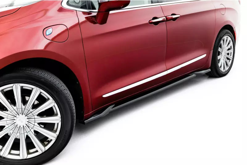 Maxton Design Seitenschweller (Paar) V.2 für Chrysler Pacifica Mk2 Hochglanz schwarz – Ansicht 2