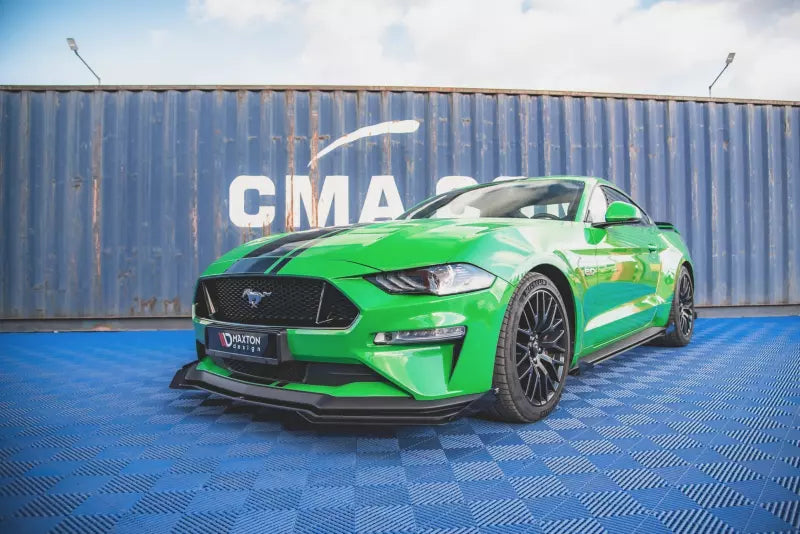 Flaps für Street Pro Frontlippe für Ford Mustang GT Mk6 Facelift Hochglanz schwarz – Ansicht 1