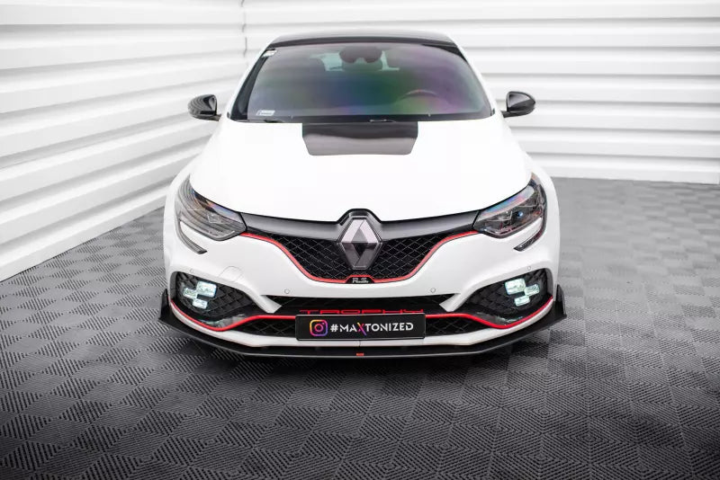 Maxton Design Street Pro Frontlippe für Renault Megane RS Mk4 Schwarz matt – Ansicht 1