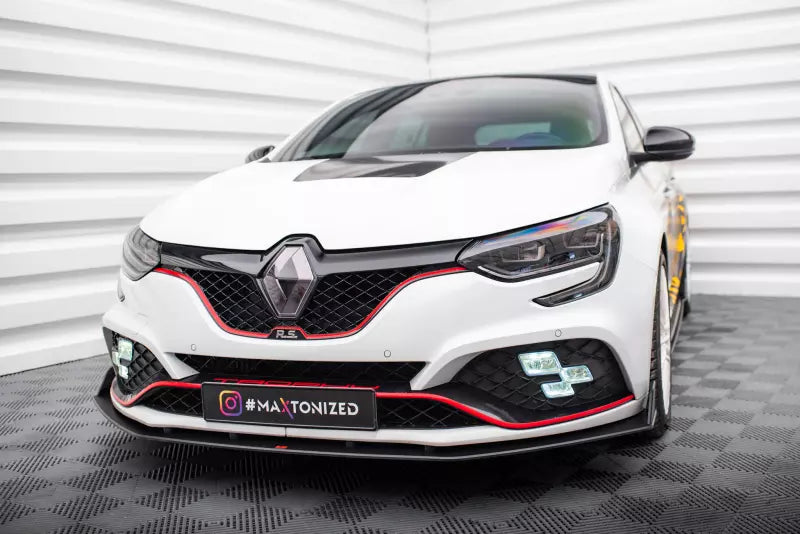 Maxton Design Street Pro Frontlippe für Renault Megane RS Mk4 Schwarz matt – Ansicht 2