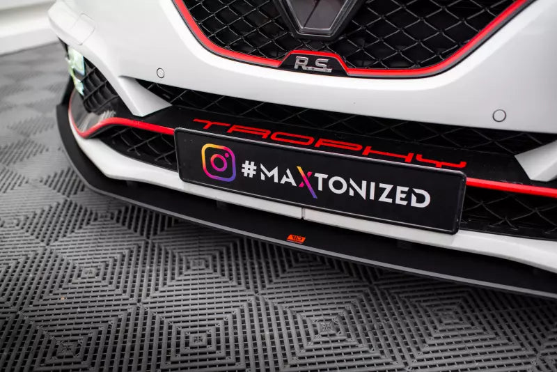 Maxton Design Street Pro Frontlippe für Renault Megane RS Mk4 Schwarz matt – Ansicht 3