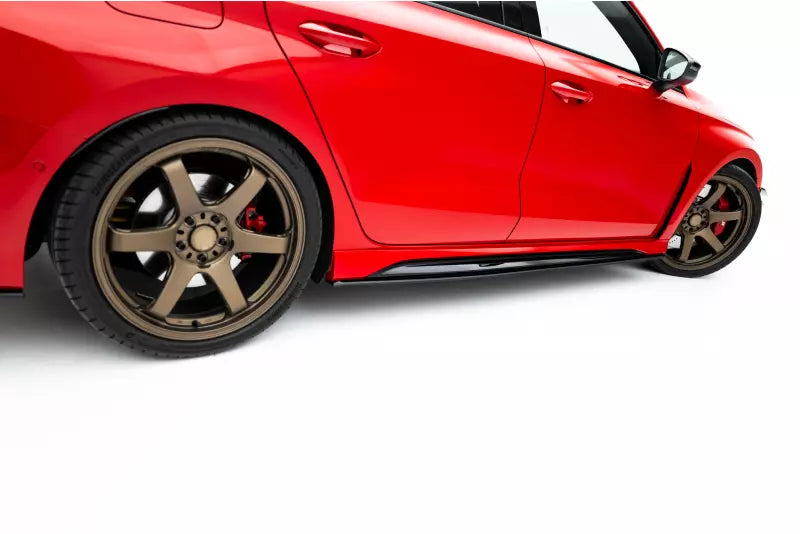 Maxton Design Street Pro Seitenschweller für Audi RS3 Limousine 8Y Facelift Schwarz matt – Ansicht 4