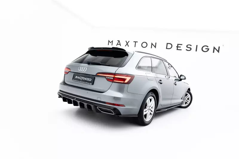Maxton Design Heckdiffusor für Audi A4 / A4 S-Line Limousine / Avant B9 (2015-2019) Hochglanz schwarz – Ansicht 1