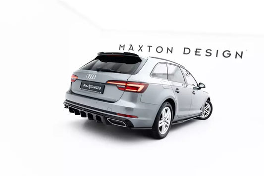 Maxton Design Heckdiffusor für Audi A4 / A4 S-Line Limousine / Avant B9 (2015-2019) Hochglanz schwarz – Ansicht 1