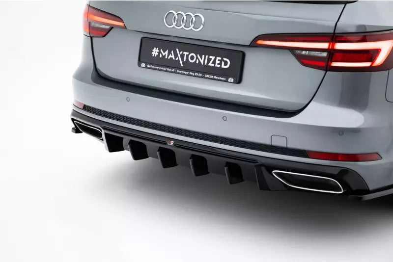 Maxton Design Heckdiffusor für Audi A4 / A4 S-Line Limousine / Avant B9 (2015-2019) Hochglanz schwarz – Ansicht 2