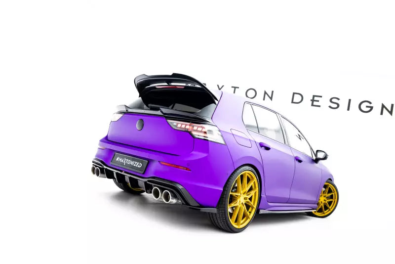 B-Ware Maxton Design Heckdiffusor V.2 für VW Golf 8 R Hochglanz schwarz – Ansicht 4