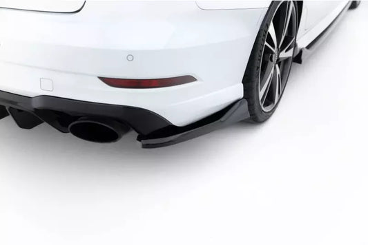 B-Ware Maxton Design Diffusor Flaps V.5 für Audi RS3 Limousine 8V Facelift Hochglanz schwarz – Ansicht 1