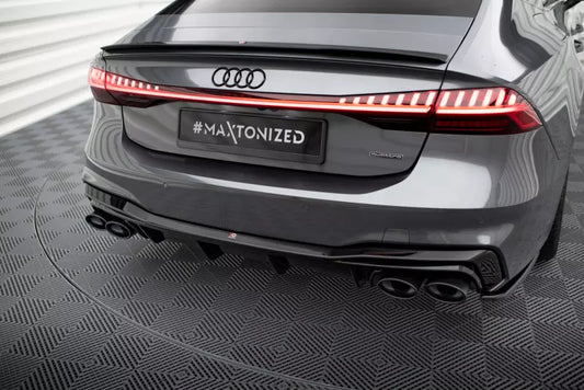 B-Ware Maxton Design Heckdiffusor für Audi A7 C8 S-Line Hochglanz schwarz – Ansicht 1
