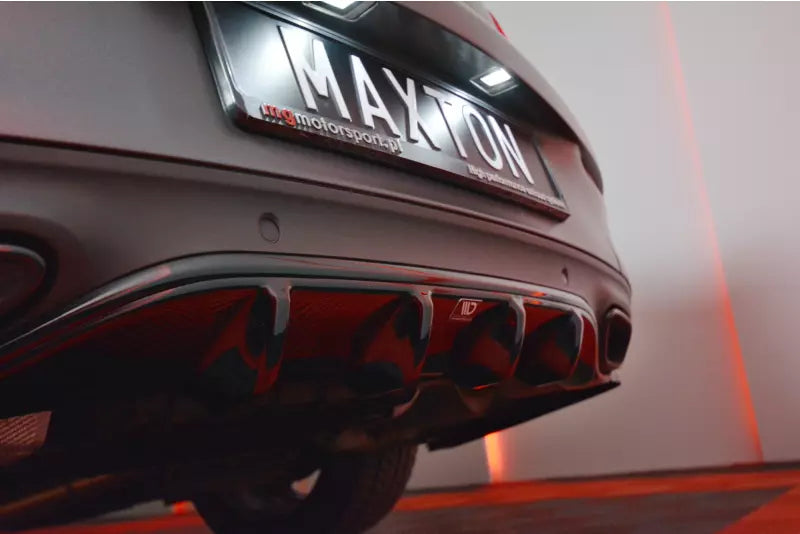 B-Ware Maxton Design Heckdiffusor für Mercedes C-Klasse W205 Coupe AMG-Line Hochglanz schwarz – Ansicht 4