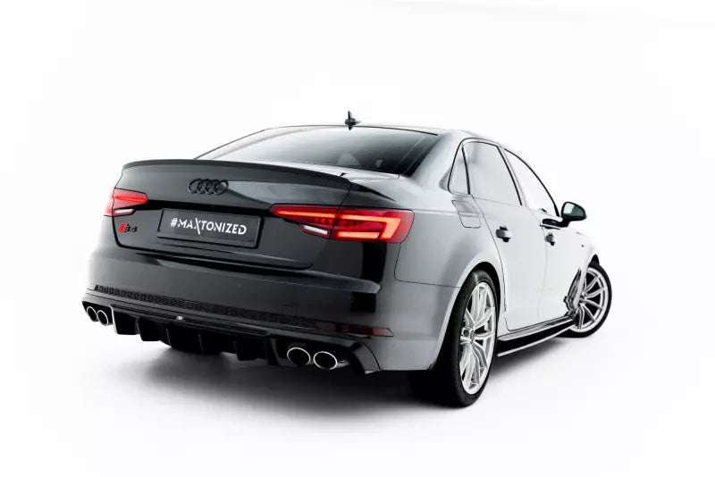 Maxton Design Heckdiffusor für Audi S4 Limousine / Avant B9 Hochglanz schwarz – Ansicht 1