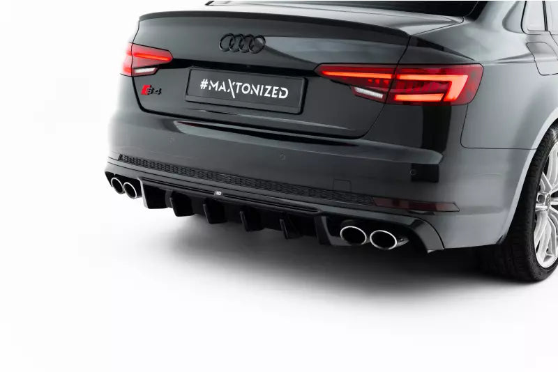 Maxton Design Heckdiffusor für Audi S4 Limousine / Avant B9 Hochglanz schwarz – Ansicht 2