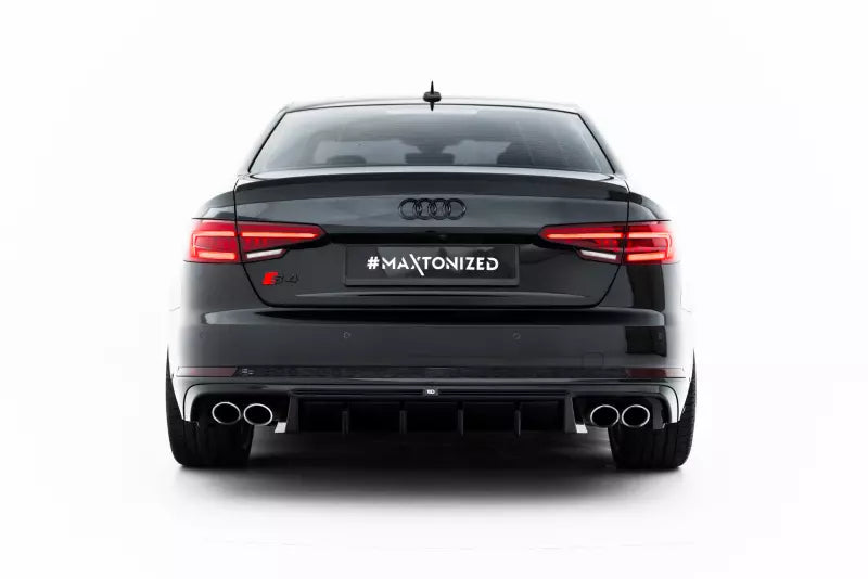 Maxton Design Heckdiffusor für Audi S4 Limousine / Avant B9 Hochglanz schwarz – Ansicht 4