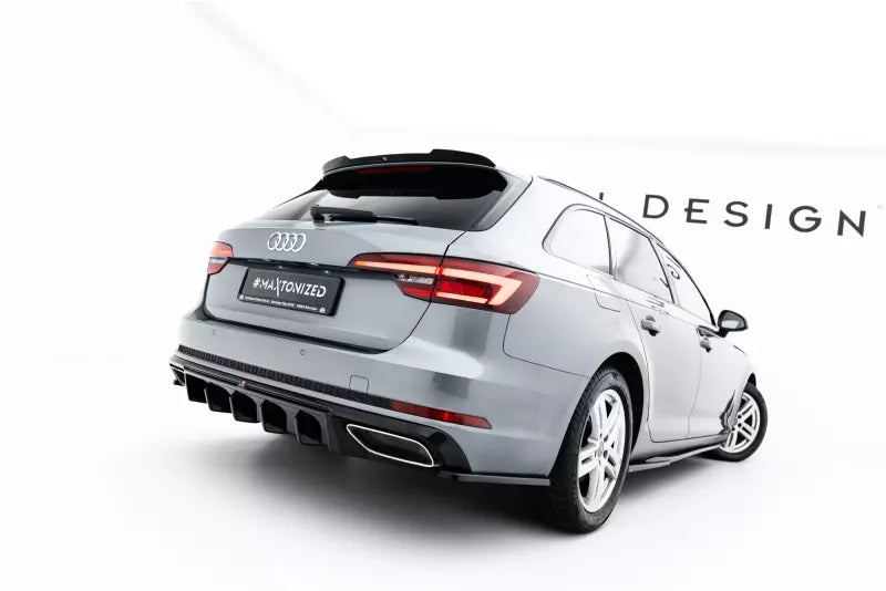 Maxton Design Diffusor Flaps für Audi A4 S-Line / S4 Limousine / Avant B9 Hochglanz schwarz – Ansicht 2