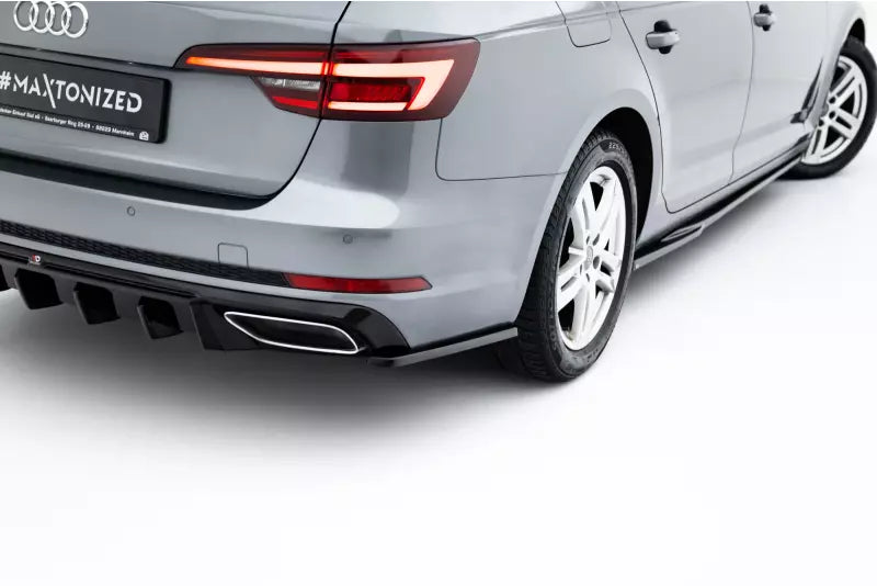 Maxton Design Diffusor Flaps für Audi A4 S-Line / S4 Limousine / Avant B9 Hochglanz schwarz – Ansicht 3