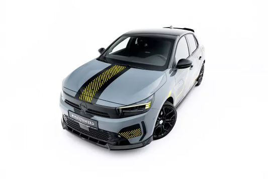 Maxton Design Frontlippe für Opel Corsa F ( Mk6) Facelift Hochglanz schwarz – Ansicht 1
