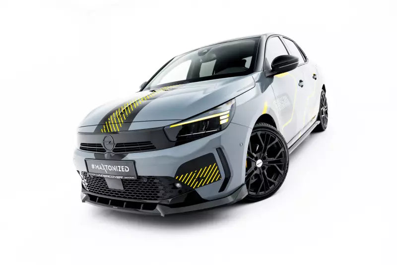 Maxton Design Frontlippe für Opel Corsa F ( Mk6) Facelift Hochglanz schwarz – Ansicht 3